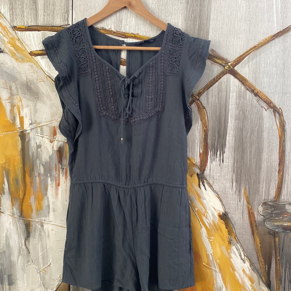 Women's Laced and Embroidered Romper Size Small